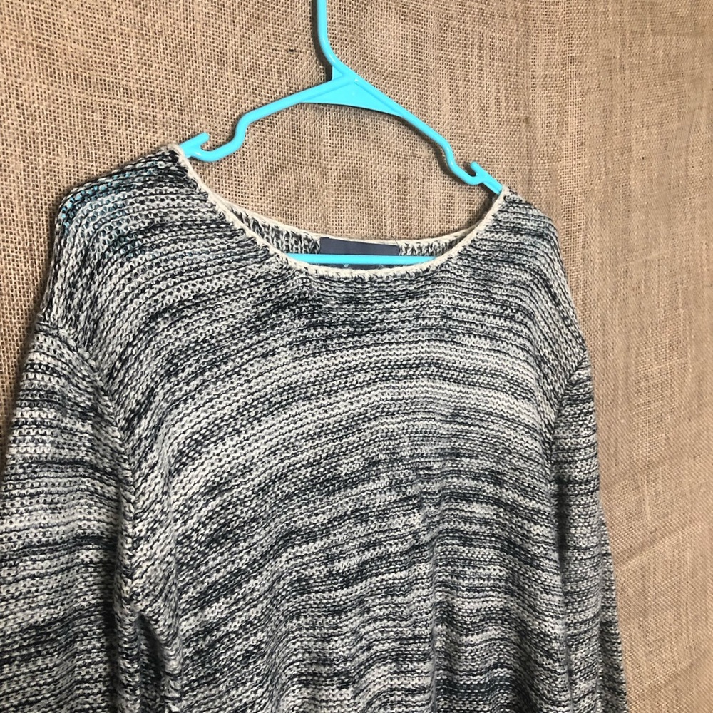 Paper Crane Sweater SZ L Fuzzy Cozy Cutout Detail - Picture 2 of 8